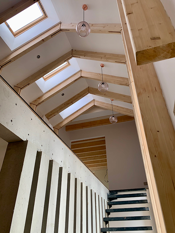 Passivhaus New Build Inside of Larch House