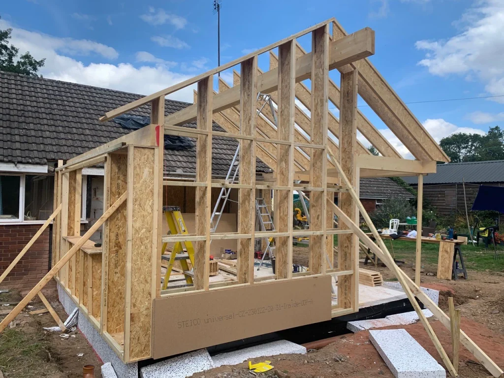 Bungalow refurb frame ready