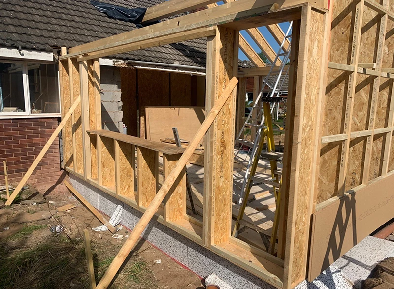 Bungalow refurbishment frame